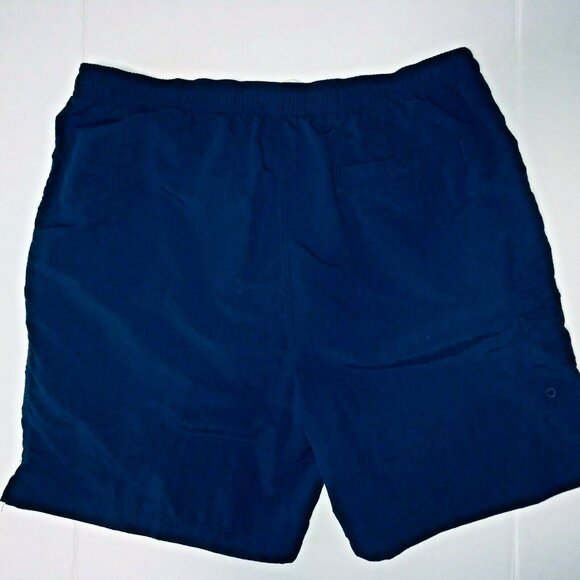 Tommy Bahama Men Swimming Shorts Navy Blue Drawstring 5 Pockets Size L - Picture 2 of 9